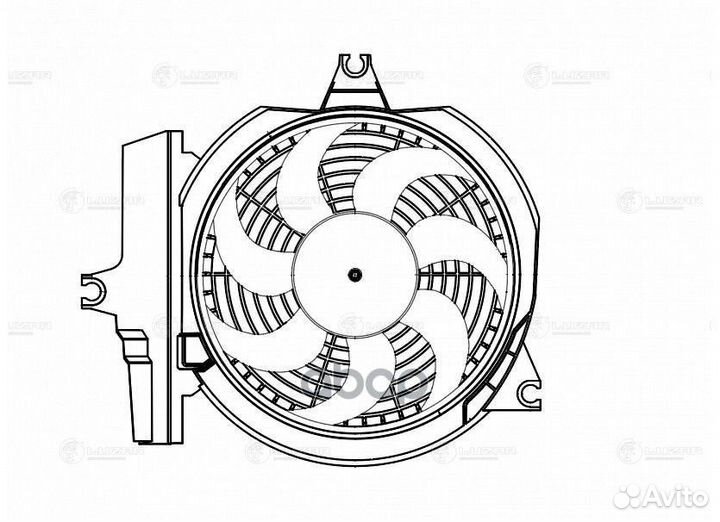 Э/вентилятор кондиц. Hyundai Santa Fe (00) (с