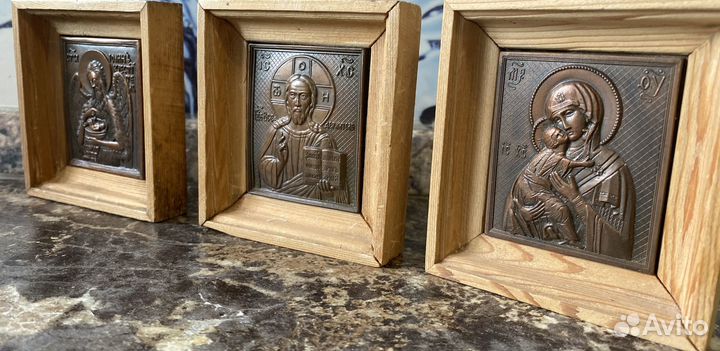 Подсвечник церковный,Иконы чеканные, образки