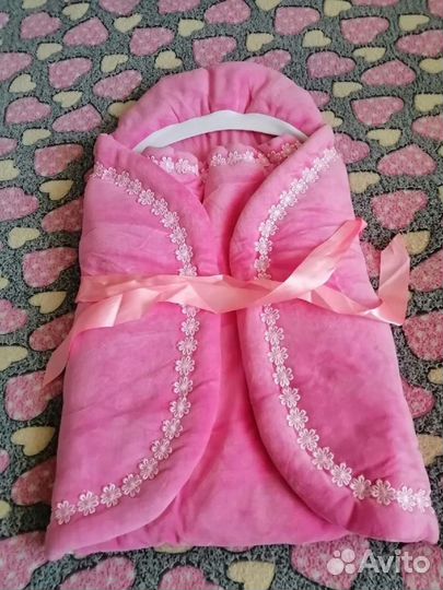 Конверт на выписку для девочки весна осень