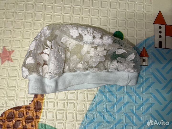Шапочка для девочки новорожденные