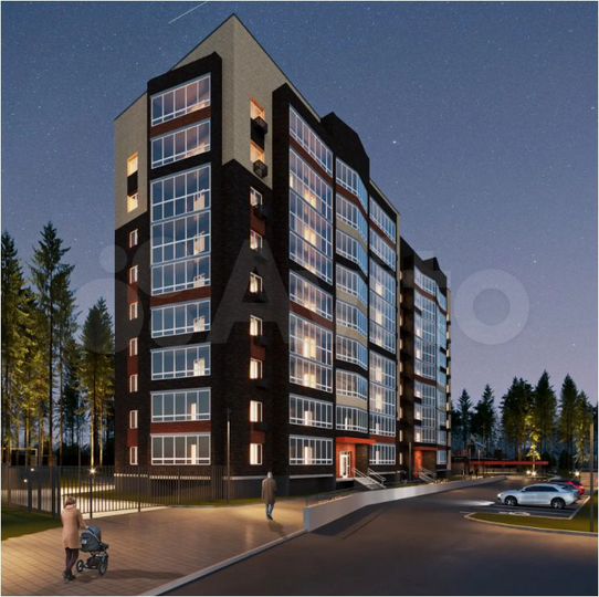 3-к. квартира, 75 м², 5/9 эт.