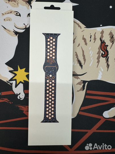 Ремешок Apple Watch Blue Flame Nike Sport Band S/M