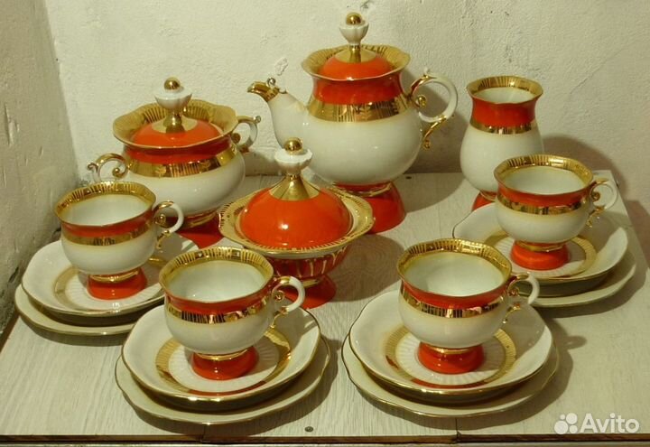 Фарфоровый чайный сервиз СССР