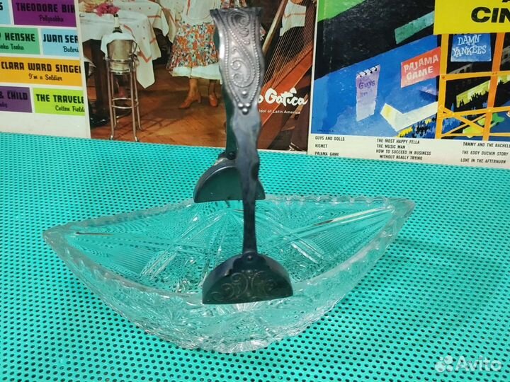 Ваза хрустальная лодочка, СССР