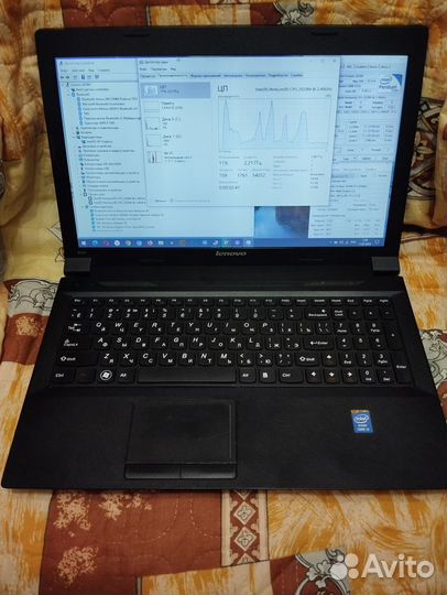 Lenovo B590 проц 2020M, озу 12 Gb, SSD + HDD SATA3