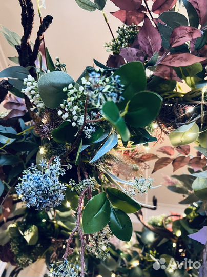 Подвес потолочный из искусственных растений