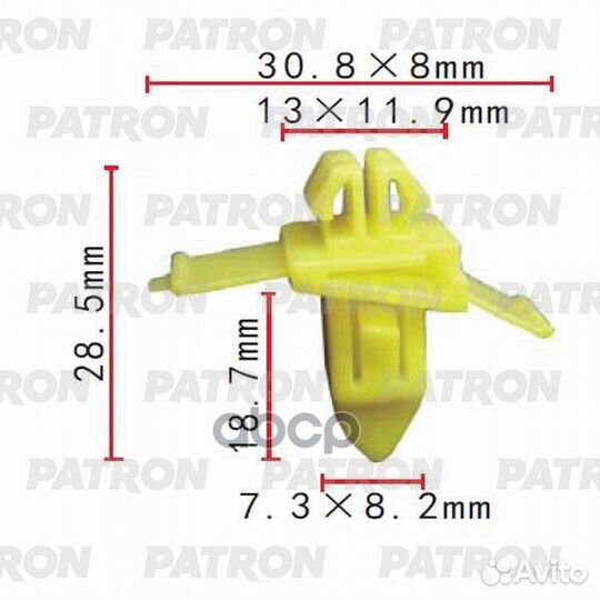 Клипса lexus/toyota (мин. 10 шт.) декоративная