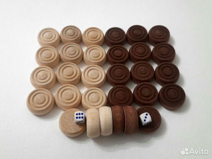 Фишки для нард 2,8 см деревянные