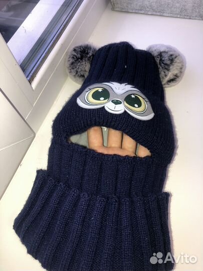 Балаклава детская шапка-шлем зимняя