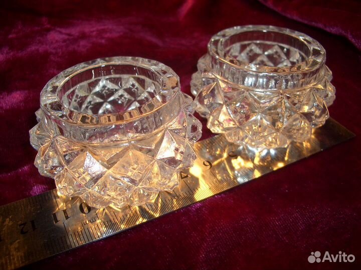 Хрустальная Солонка Советский Винтаж Россия СССР
