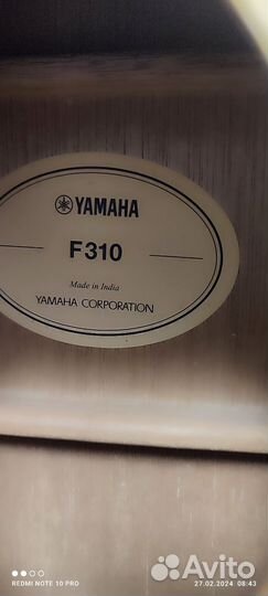 Акустическая гитара yamaha f310 бу