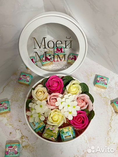 Букет из мыльных роз