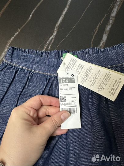 Джинсовая юбка для девочки 104