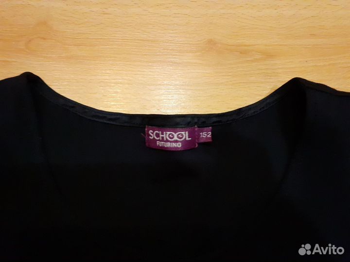 Школьный сарафан темно синий 152