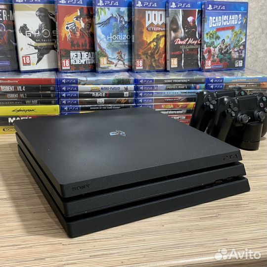 Sony PS4 Pro 1TB PlayStation 4 Гарантия + 40 Игр