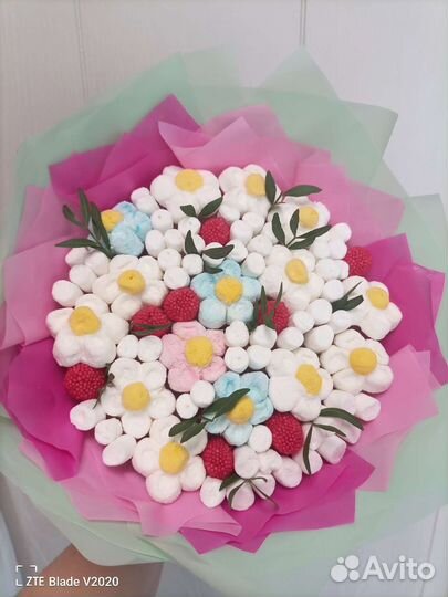 Съедобные букеты из зефира