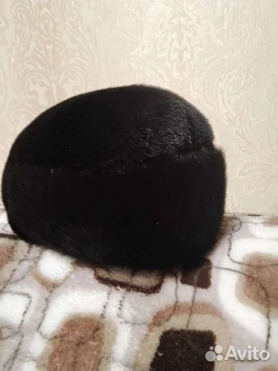 Мужская шапка нерпа 56,норка 58 размер