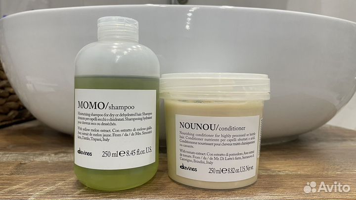 Davines шампунь momo кондиционер nounou