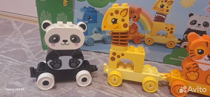 Lego duplo паровозик с животными