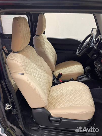 Чехлы экокожа Ромб на Renault Megan 3 от Автопилот