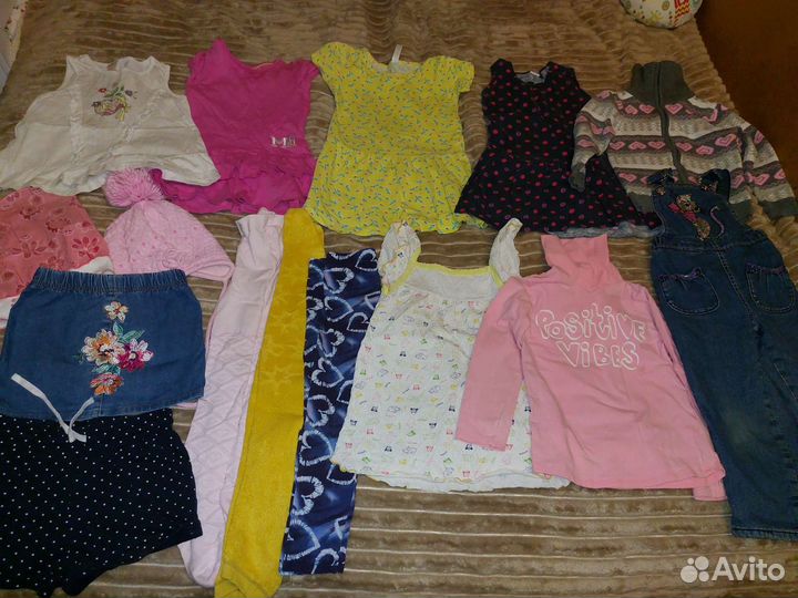 Большой пакет вещей на девочку 3 4 года 98 104