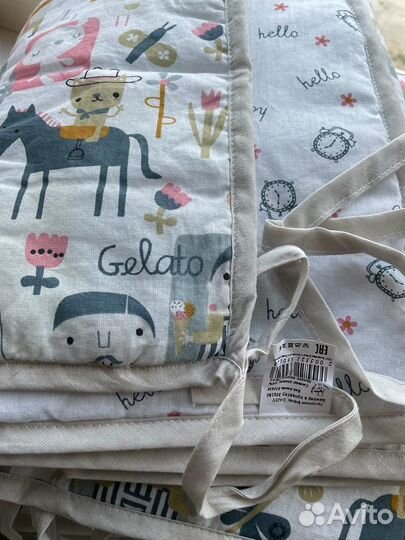 Бортики в детскую кроватку (хлопок)