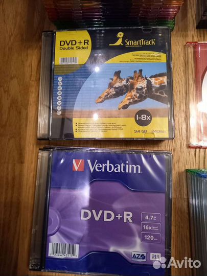 DVD-R, DVD+R, DVD-RW, CD-R, коробочки для дисков