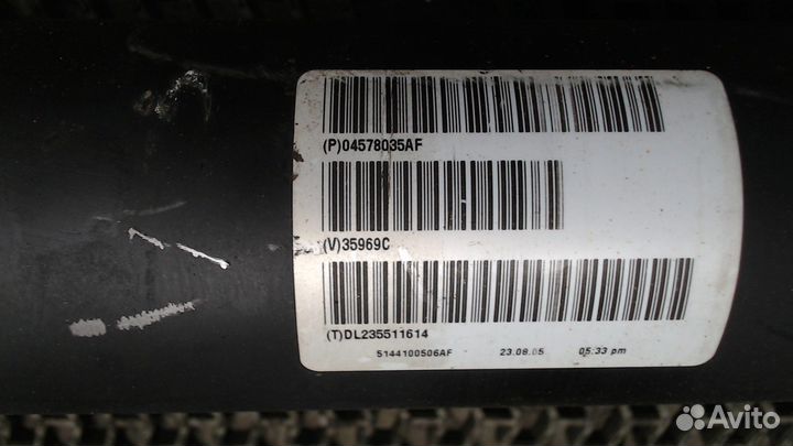 Кардан Volkswagen Passat CC, 2009