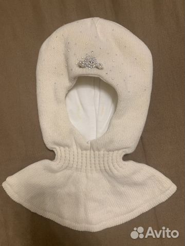 Шапка шлем зимняя для девочки kotik 50 52