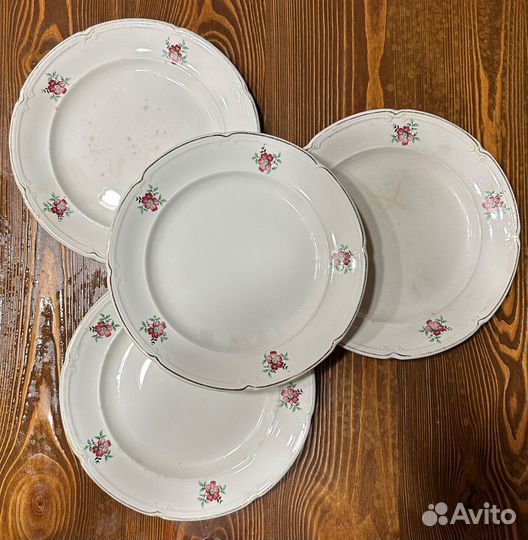 Тарелки зик Конаково. Комплект из 9 штук