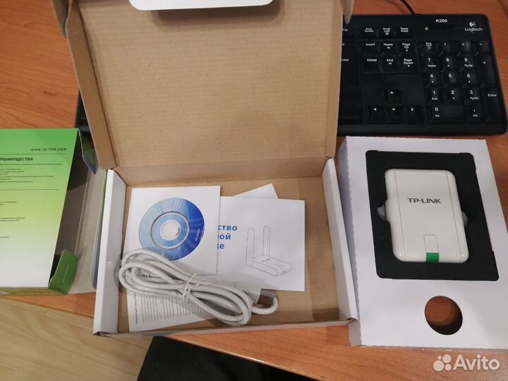 Wifi адаптер с внешней антенной 300 Мбит/с