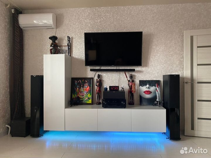 Jamo S608 HCS3, сабвуфер, Ресивер Pioneer VSX-527