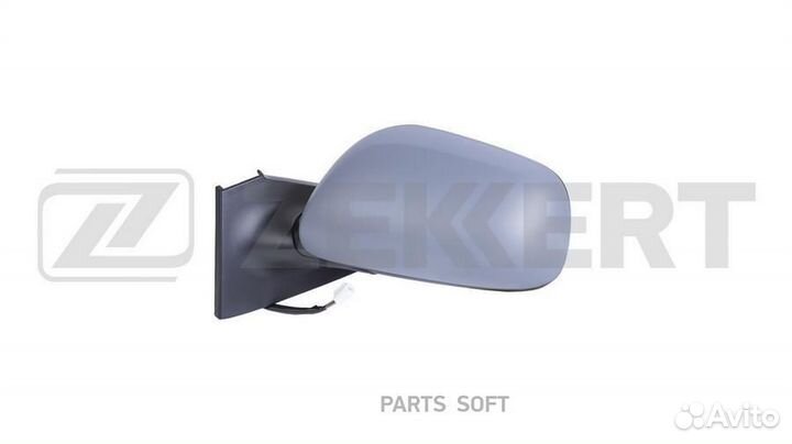 Зеркало в сборе левое / грунтованное / выпуклое / эл регул / с подогр Toyota Yaris (P90) 05- zekkert