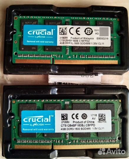 DDR3 Оперативная память для ноутбука