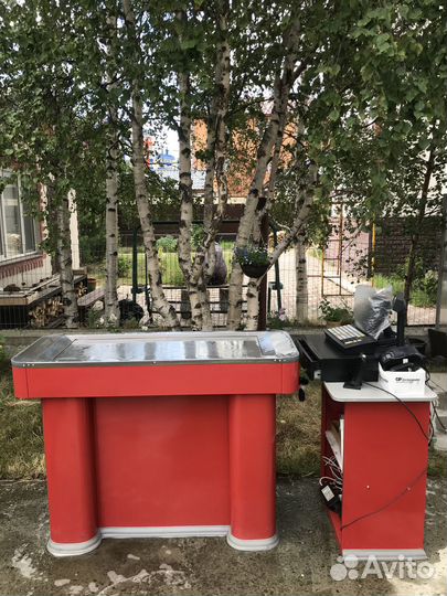 Кассовый стол с тумбочкой бу