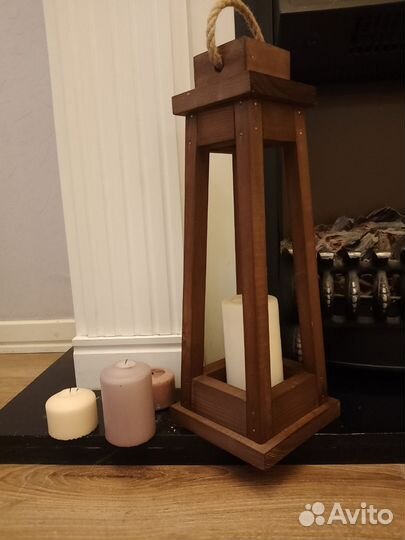 Фонарь декоративный(дерево сосна)