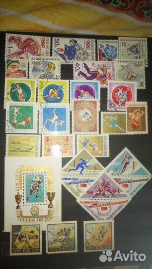 Марки СССР Зарубеж. Спорт Живопись и др.1960 - 76г