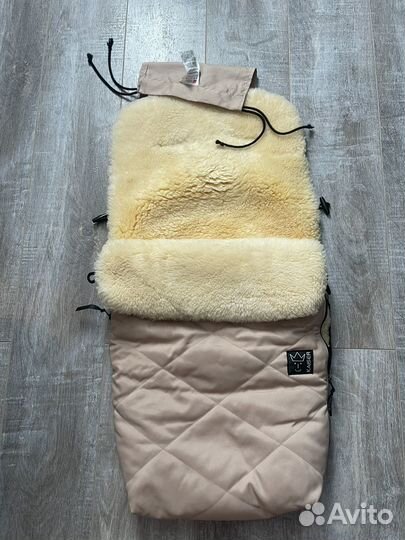 Меховой конверт в коляску овчина