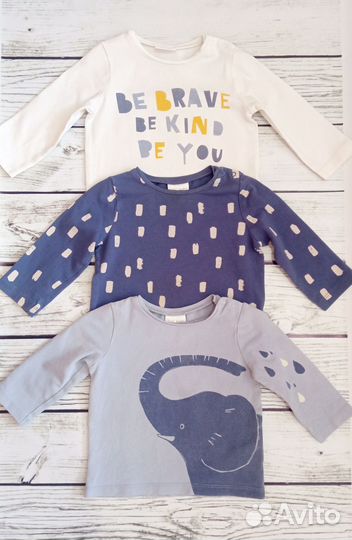 Комплект лонгсливов next 3-6мес