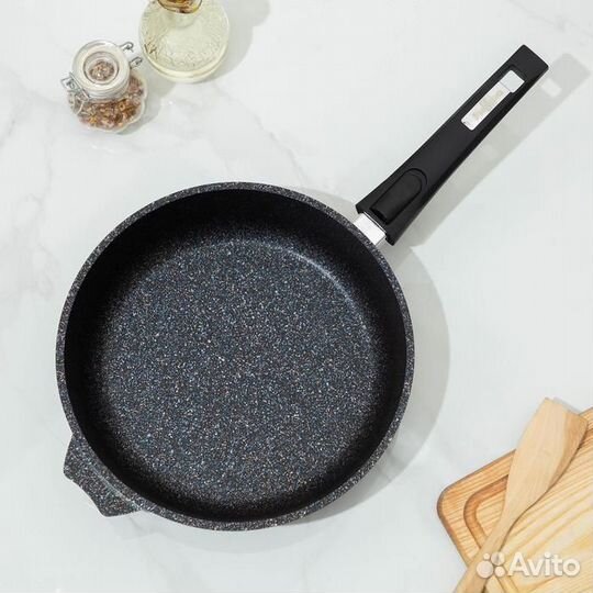 Сковорода «Гранит Star», d26 см, съёмная ручка, ан