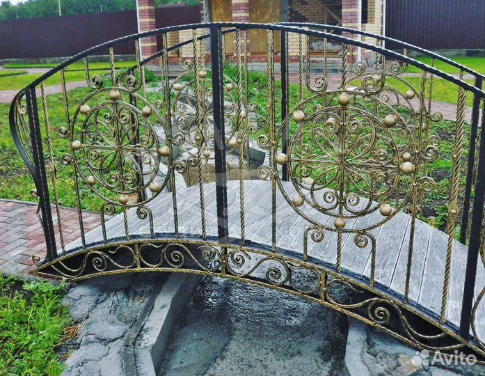 Кованый мостик длиной 3м