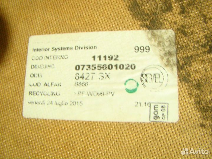 Обшивка двери передней левой Fiat Ducato 3