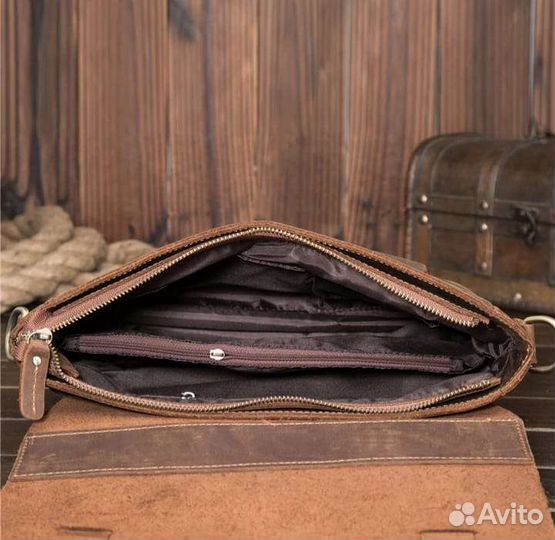 Мужская кожаная сумка новая