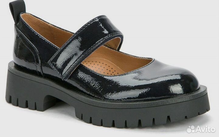 Туфли для девочки черные школьные 33 размер