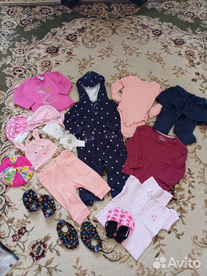 Вещи на малышку пакетом от 0 до года