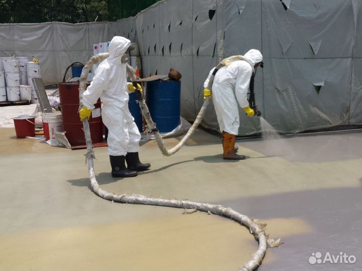 Гидроизоляция полимочевиной плоской кровли