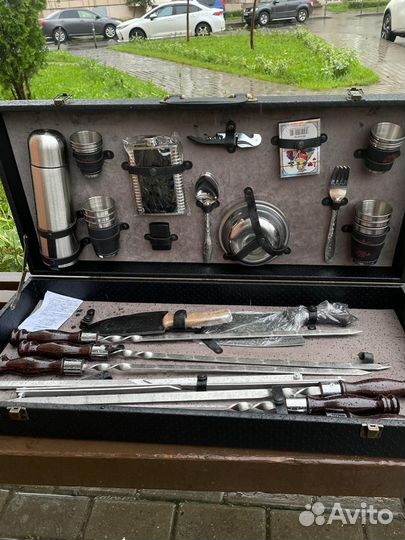 Шашлычный набор ручной работы