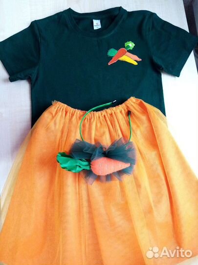 Прокат костюма морковки 128-134 р-р