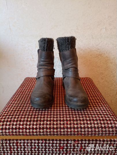 Полусапоги ботинки жен нат кожа 40р