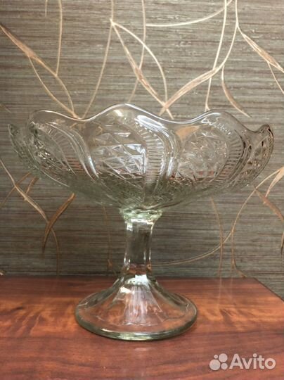 Ваза на ножке СССР для фруктов